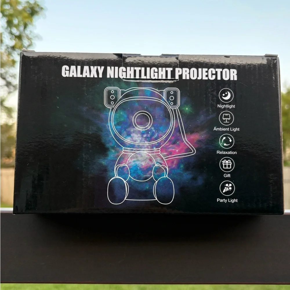 Cayclay Astronaut Galaxy Star Projector LED Night Light w/ Remote